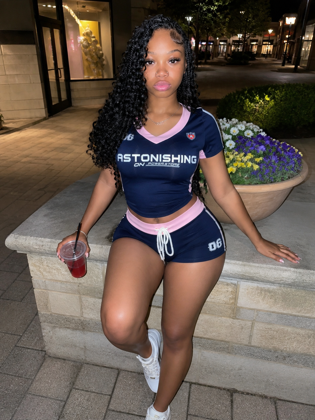 Astonishing 2 Pc Blue/Pink
