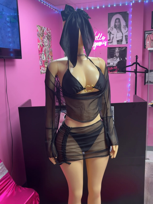 Black Heat Bikini Set