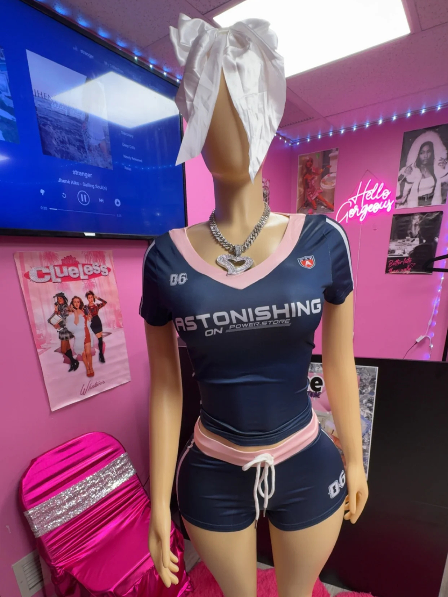 Astonishing 2 Pc Blue/Pink