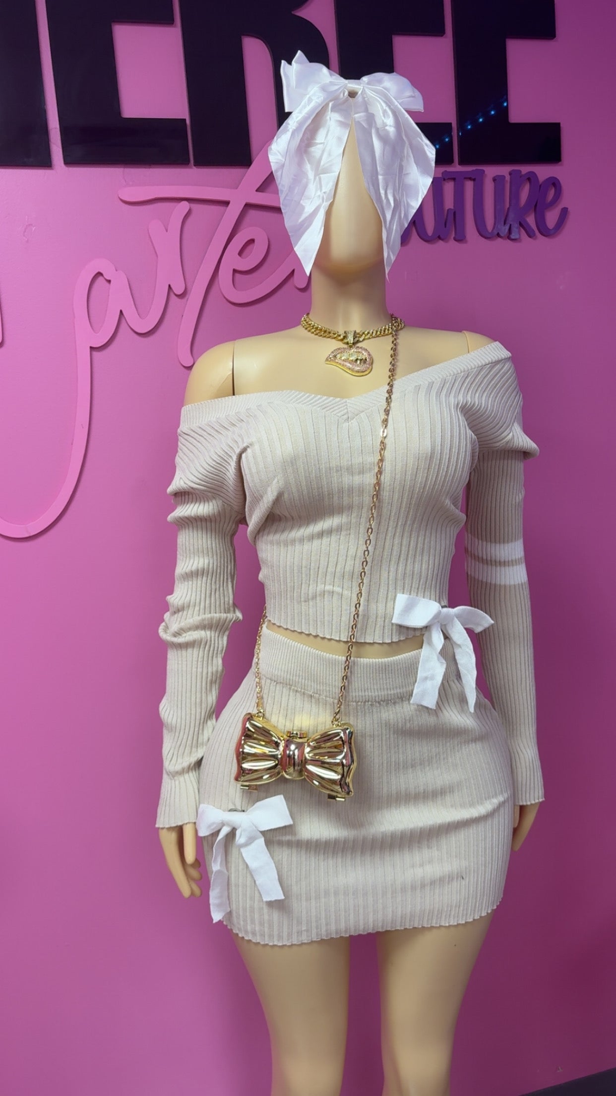 Nude Sweetheart Set
