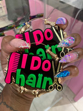 Load image into Gallery viewer, I Do Hair Acrylic Bamboo Earrings
